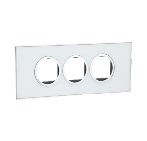 Legrand Arteor 6M White Mirror Cover Plate With Frame, 5759 34